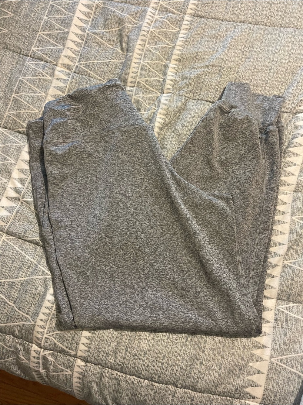 Gray Knit Jogger Pants